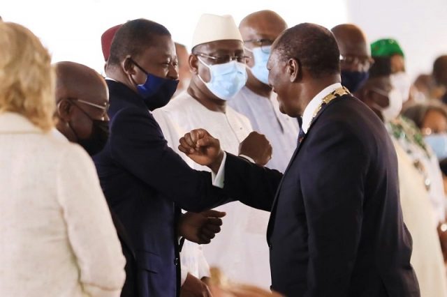 RCI : Prestation de serment d’Alassane Ouattara en présence de Faure Gnassingbé