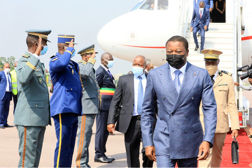Le Chef de l’Etat au Congo pour l’investiture de Denis Sassou N’guesso